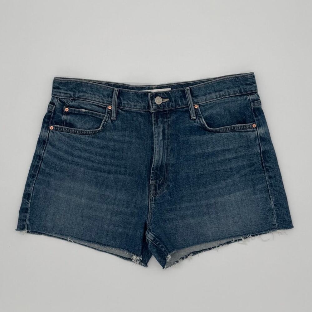 MOTHER NWT The Dutchie High-Rise Fray Running with Scissors Jean Shorts l 30